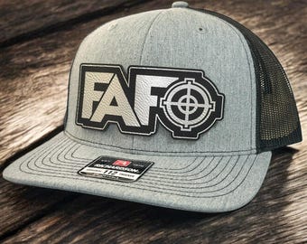 FAFO Leather Patch Hat, Second Amendment, 2A Rights, Gun Rights, Patriotic Trucker, American Freedom, 2A Supporter, Constitutional Rights