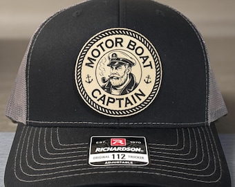 Motor Boat Captain Hat, Funny Boating Hat, Boat Captain Gift, Lake Life Hat, Funny Yacht Hat, Nautical Humor, Gift for Boater