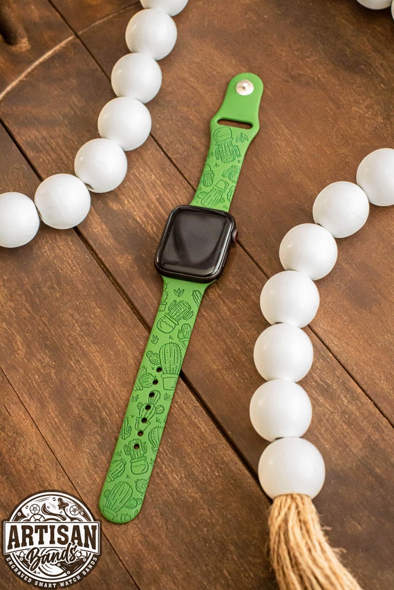 Leather Band Apple Watch Series Cactus Band Cactus Succulent Cacti