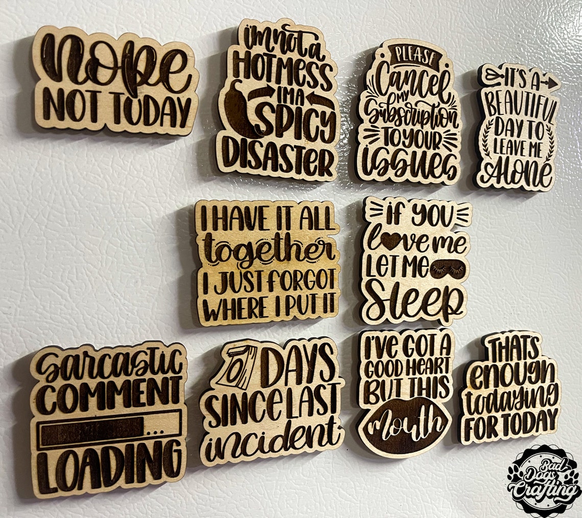 Funny Sassy Wood Engraved Fridge Gift for Etsy