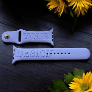 Custom Exterior and Interior, Engraved Apple Watch Band | Series 9, 8, 7, 6, 5, 4, 3, 2, 1, ULTRA, 38MM, 40MM, 41MM, 42MM, 44MM, 45MM, 49MM