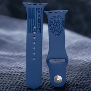 Police Officer Law Enforcement Apple Watch Band | Series 9, 8, 7, 6, 5, 4, 3, 2, 1, ULTRA, 38MM, 40MM, 41MM, 42MM, 44MM, 45MM, 49MM