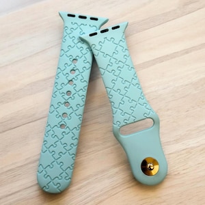 Ondersteuning Autisme Bewustzijn Puzzelstukjes Apple Watch-band | Serie 9, 8, 7, 6, 5, 4, 3, 2, 1, ULTRA, 38 MM, 40 MM, 41 MM, 42 MM, 44 MM, 45 MM, 49 MM