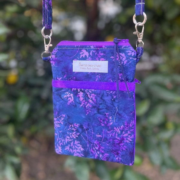 Cell Phone Purse - Crossbody Bag - Minimalist Purse - Gift for Her - Walking Bag  - Passport holder - Dog Walking bag - iPhone - Smartphone