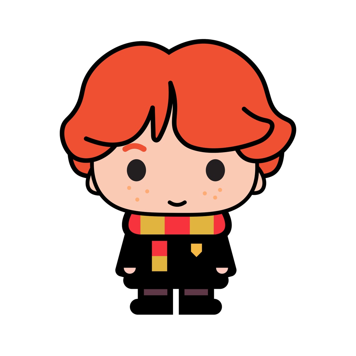 Harry Potter Digital Cartoons Hermione Granger Ron Weasley | Etsy
