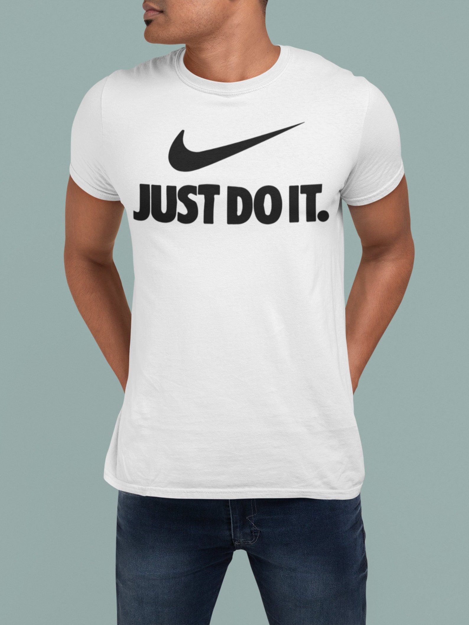 Nike Just Do It Logo Custom T Shirt Etsy