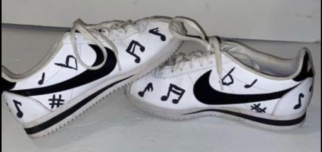 Music Note” Customized Womens Shoes Size 8.5 - Etsy