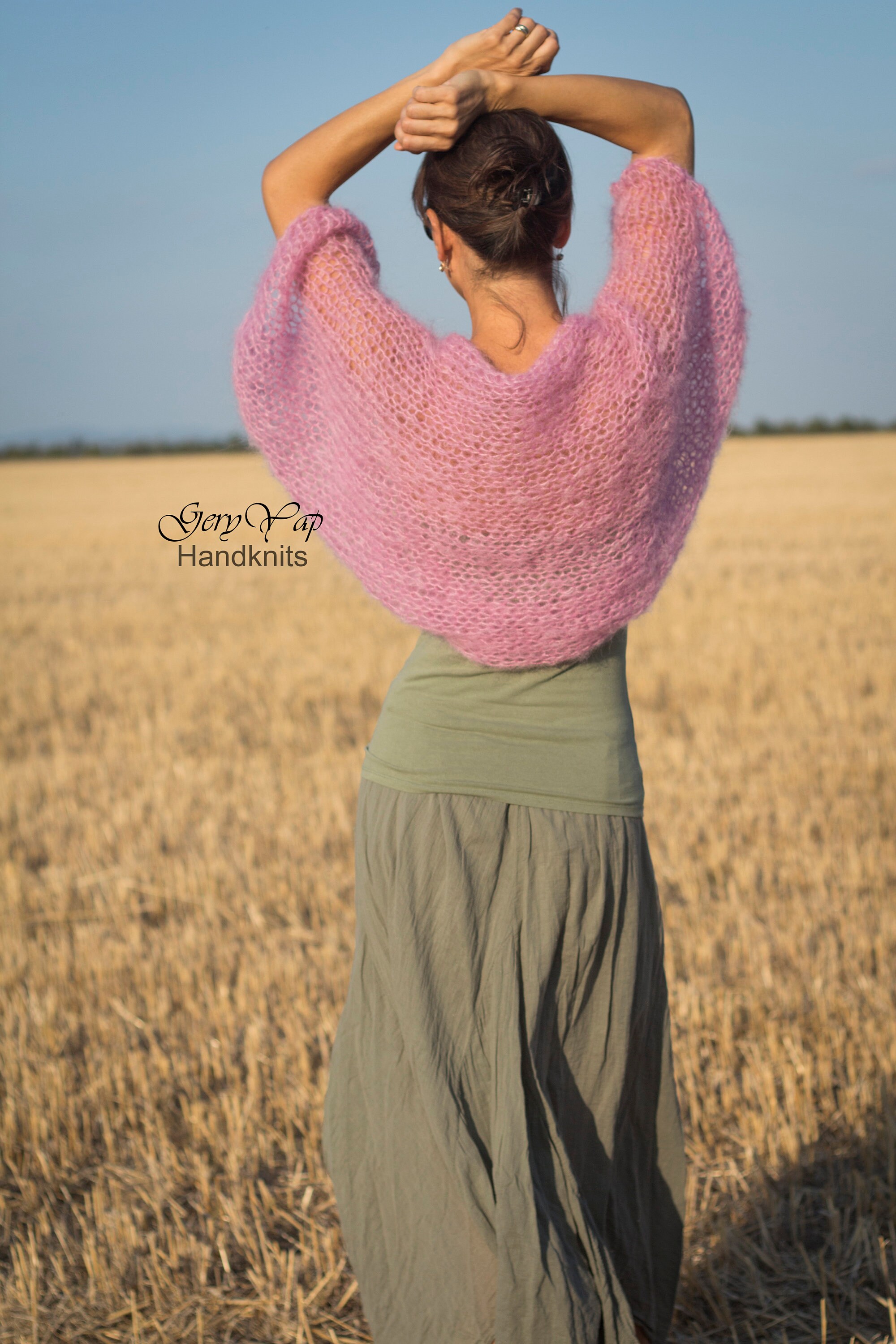 Bolero for Women Mohair Hand Knit Shrug Bolero Loose Knit Boho Etsy UK