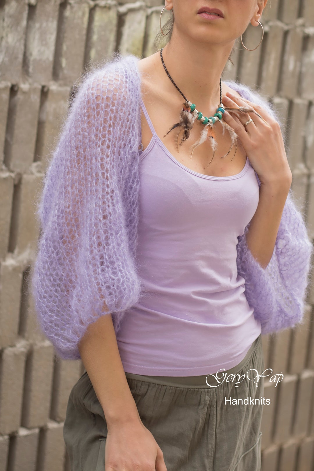 Mixed Knit Bolero main image 0