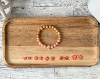 Essential Oil Diffuser Bracelet, Lava Stone, Wood & Agate beads, Aromatherapy Jewelry