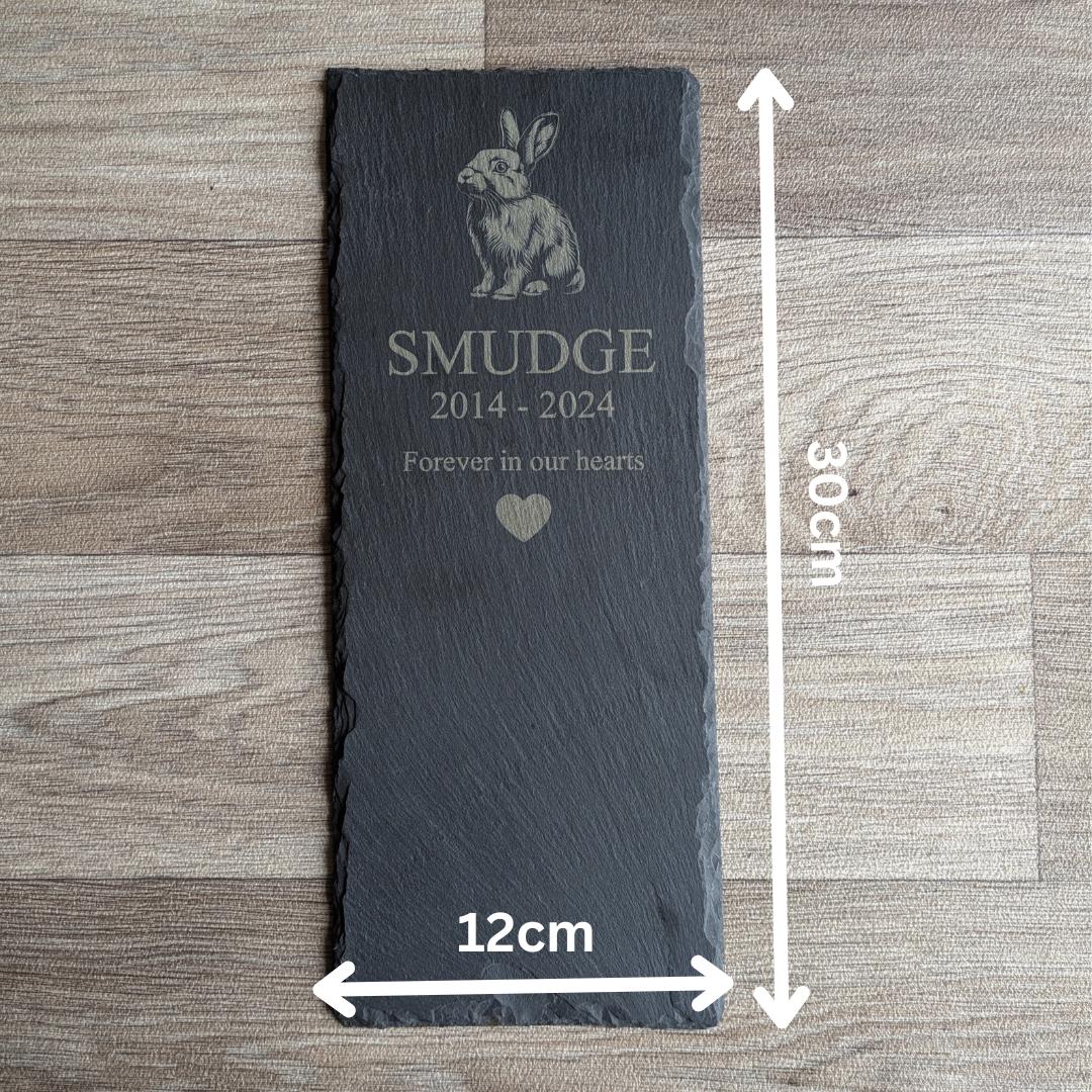 Personalised Horse Head Slate Memorial Plaque, pet memorial, grave marker, pet headstone, engraved plaque, engraved pet memorial