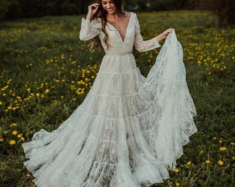 long flowy boho dresses