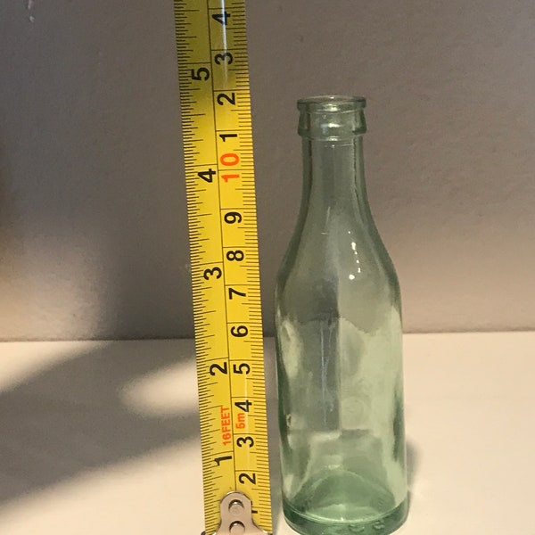 Vintage Small Unmarked Soda Bottle - Small Pop Bottle