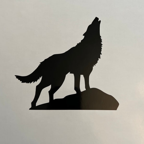 Wolf Wall Decal Etsy