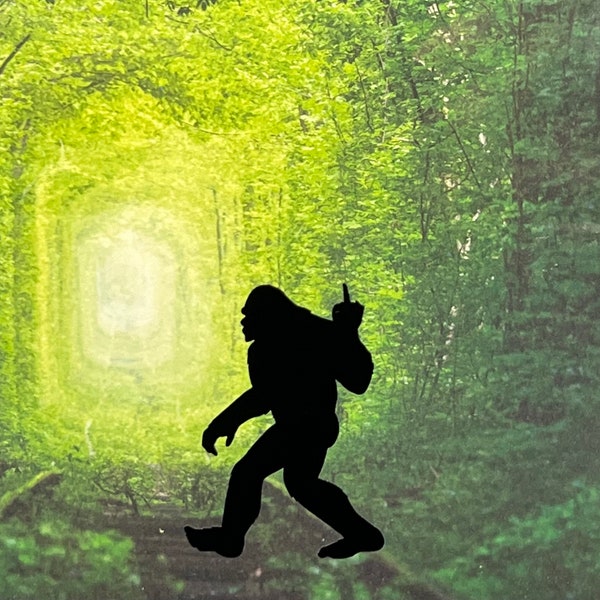 thumbnail image 2 of Bigfoot Oklahoma Vinyl Decal - Die Cut Sticker For Car Bumper, Window, Laptop - Black 2 of 4