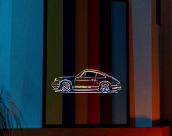 Samarkand - Lights Quadro LED con illuminazione su tela, 65 x 45 cm, motivo: US CAR/MUSCLE CAR/OLDTIMER