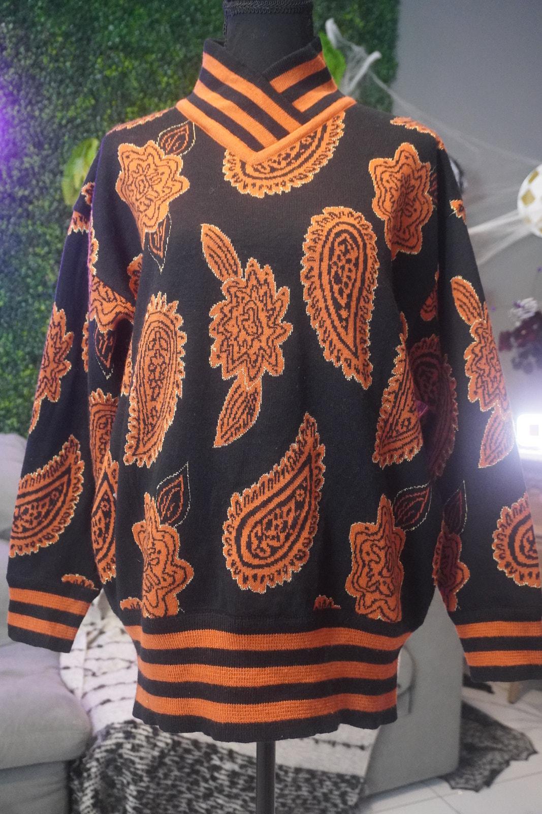 Pull Polaire Vintage Obermeyer 1/4 Zip Rayures – Taille L/XL, Homme, Multicolore