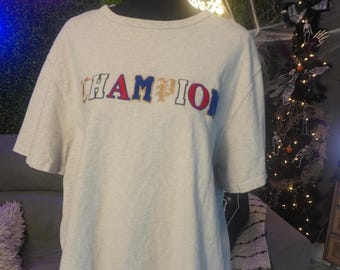Maglietta vintage grigia Champion XL