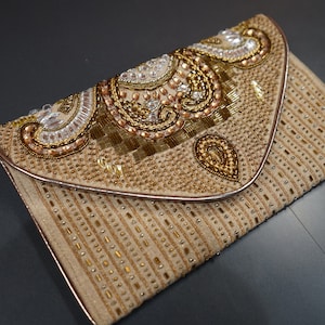 Vintage Style  Sequin Clutch