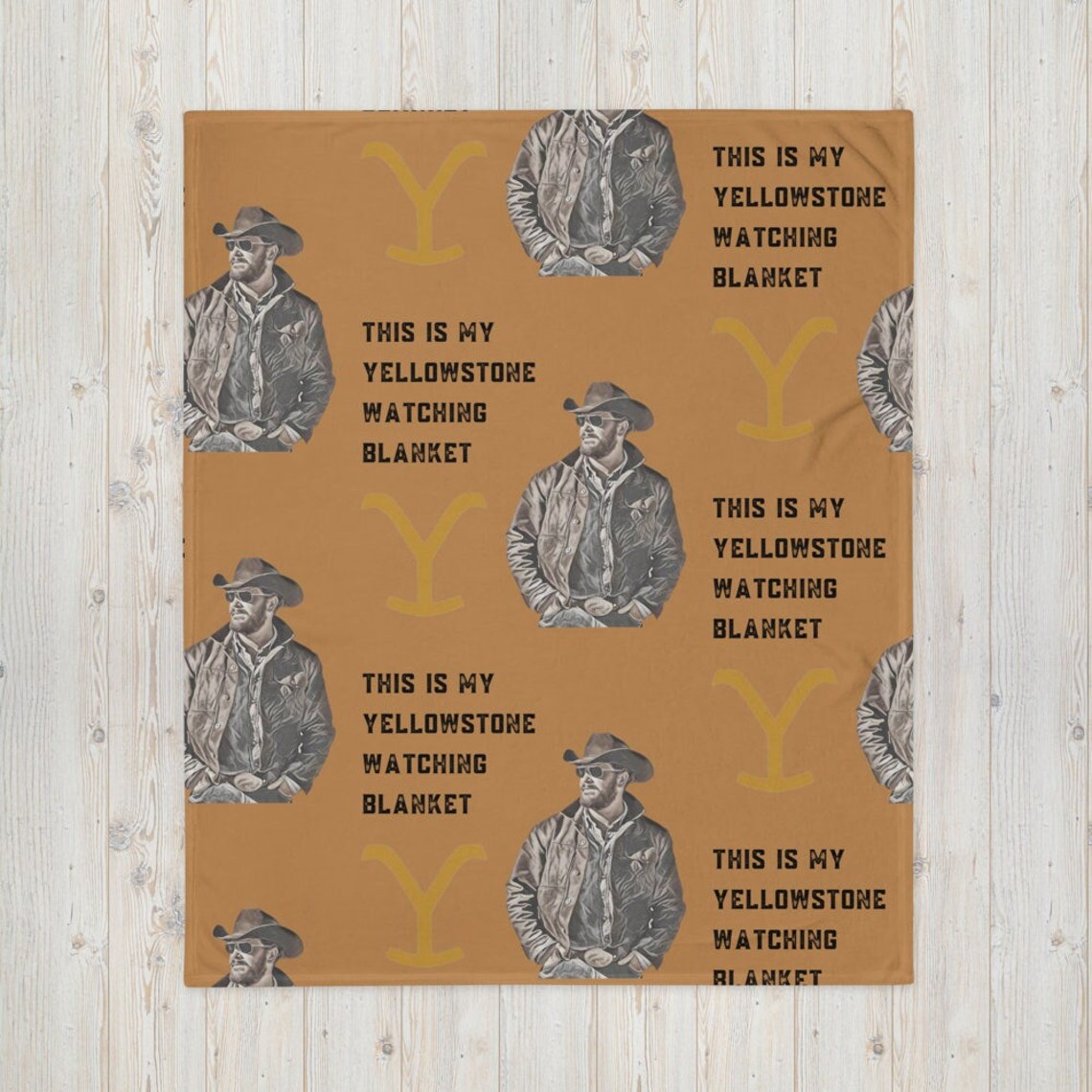 Yellowstone Watching Throw Blanket Etsy UK