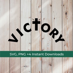 Victory SVG | png | Cut File / Cricut / Instant Download / biblical designs SVG / God PNG