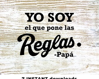 Sou eu quem faço as regras -pai | Dia dos Pais | SVG | Dia dos Pais | Cortar arquivo / Cricut / Download instantâneo / Dia dos Pais SVG / Papai PNG