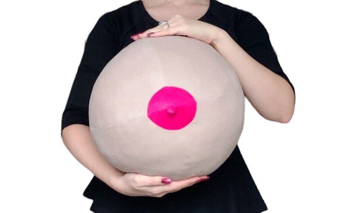 Boob Pillow Velvet Breast Pillow Funny Pillow Gift for Him Etsy