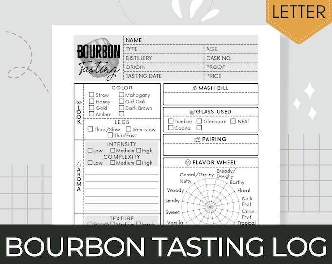 Printable Wine Journal Template, Tasting Notes, Winery Notes, Sommelier ...