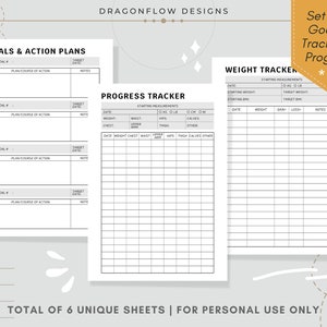 Workout Log Printable | Exercise Activity Sheet | Daily / Weekly ...