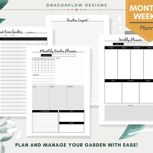 Complete Garden Planner Bundle for Vegetable, Herb & Flower Gardening ...