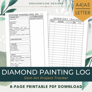 Diamond Painting Log Book Illustration par KDP Mega Store