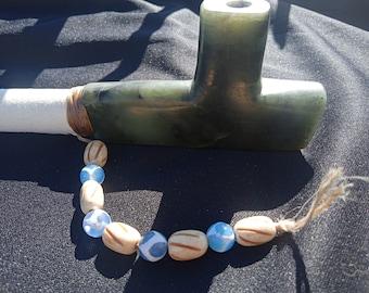 Own an original handmade South Western Native American peace pipe .this is one of a kind native style.