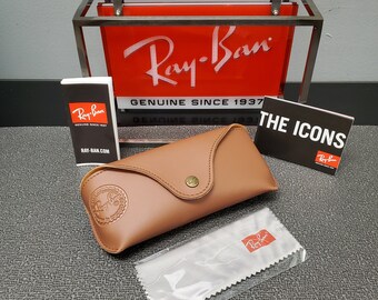ray ban sunglasses case brown