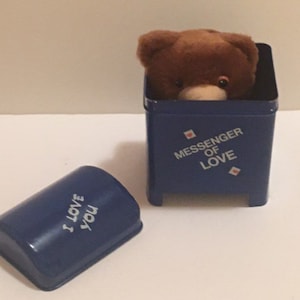 Vintage 'Messenger of Love' Plush Bear by Russ