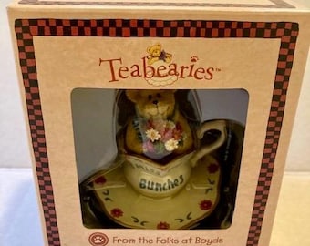 Vintage 2003 Boyds Bears Missy Teabearie Miss You Bunches Figurine NEW in Box, Vintage The Boyds Collection Teabearies