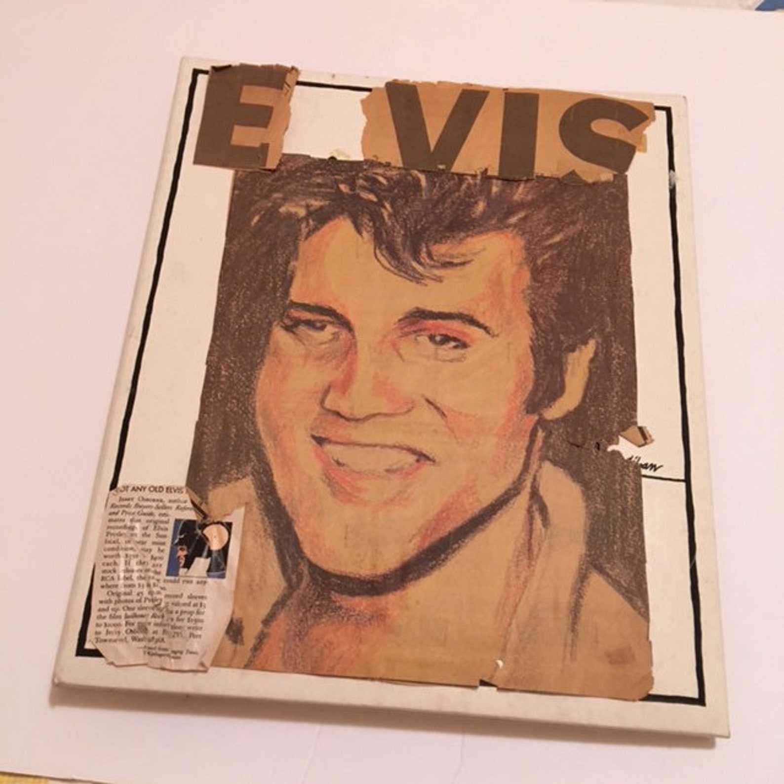elvis scrapbook paper