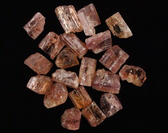 Natural Imperial Topaz Crystals - Raw Topaz - Rare Gemstones - Ouro Preto Mines, Brazil (5-7Cts each)