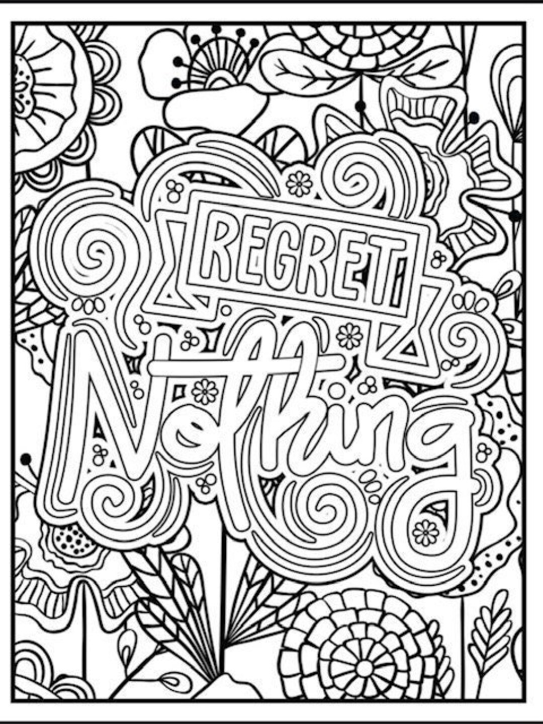 Motivational Coloring Pages - Etsy