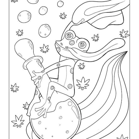 Stoner Coloring Book: Fun and Trippy Art to Color for Adults