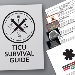 Trauma ICU Survival Guide / Nurse Gift / New Nurse / Intensive Care