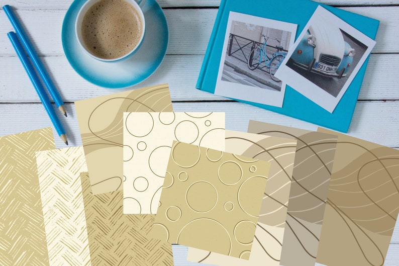 Lovely Bronze Tone Digital Paper Hi Resolution 10 Different Designs (4 ...