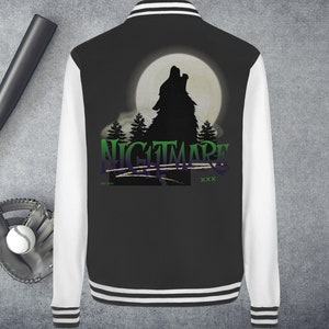 Horror Werewolf T-Shirt Wolf Shirt Grunge Clothing Lycanthropy Gothic Witches Punk T Shirt Horror T-Shirt - College Jacket
