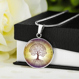 Collar vikingo con grabado: El poder y la fuerza de una madre - idea de regalo para Navidad y el Día de la Madre