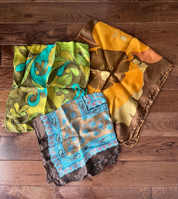 Vintage silk scarves Gem