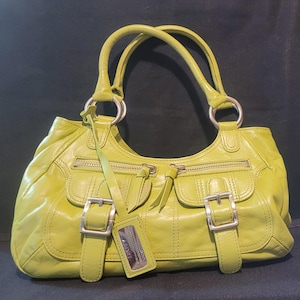 DKNY Leather handbag Archive y2k グランジ Y2k Dkny Bag - Etsy