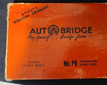 Details about   vintage Auto Bridge-Play Yourself Bridge Game 2 For 1 Deal 