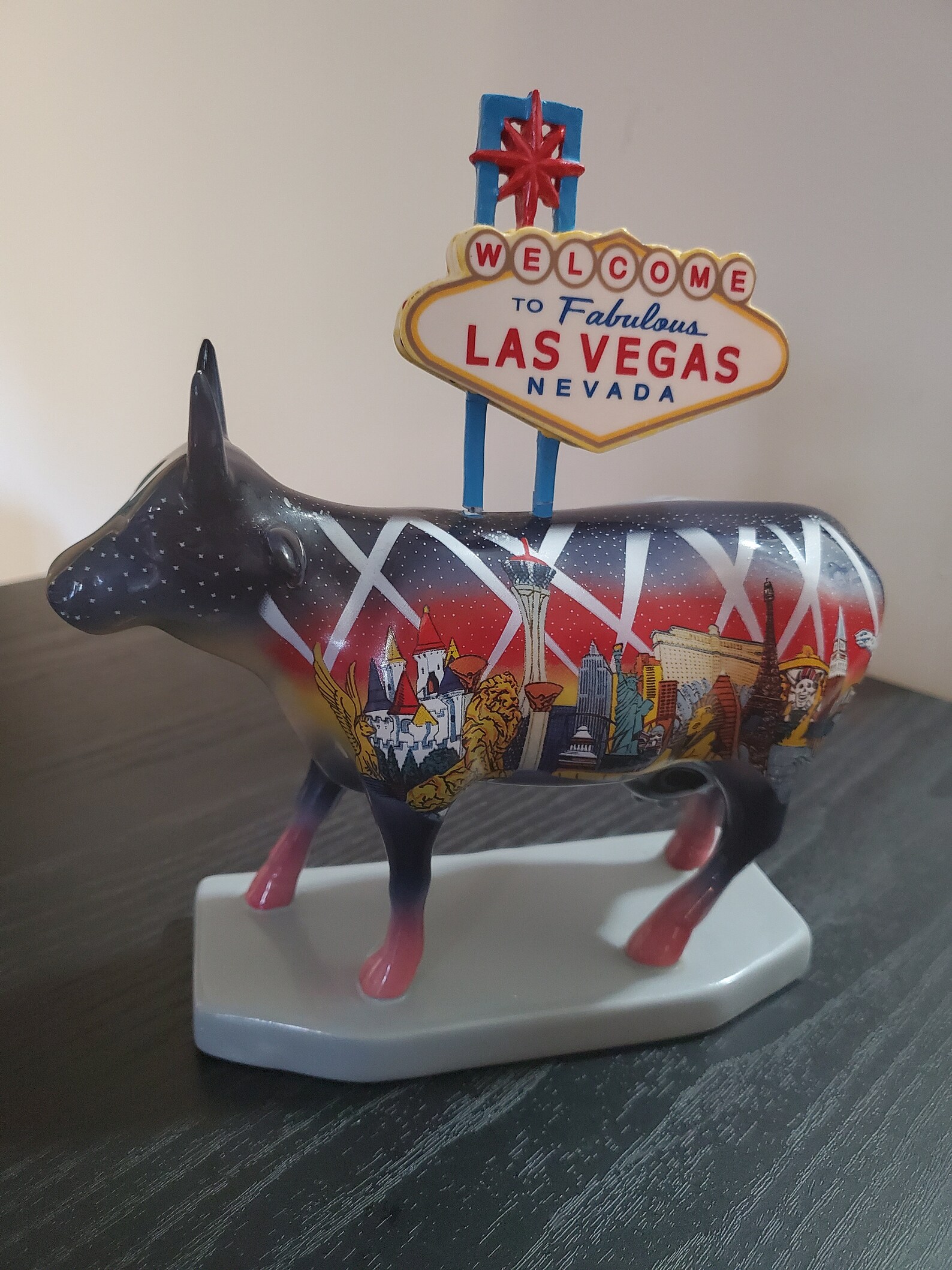 Cow Parade Las Vegas Ceramic Figurine Westland Giftware Etsy