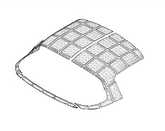 Miata OEM Hardtop 3D Printable Model 44Piece