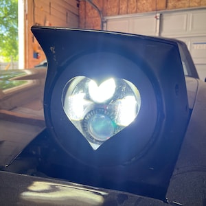 Headlight Heart Flower Frame Accessory Decor Decal Mazda Miata Custom Car Mod