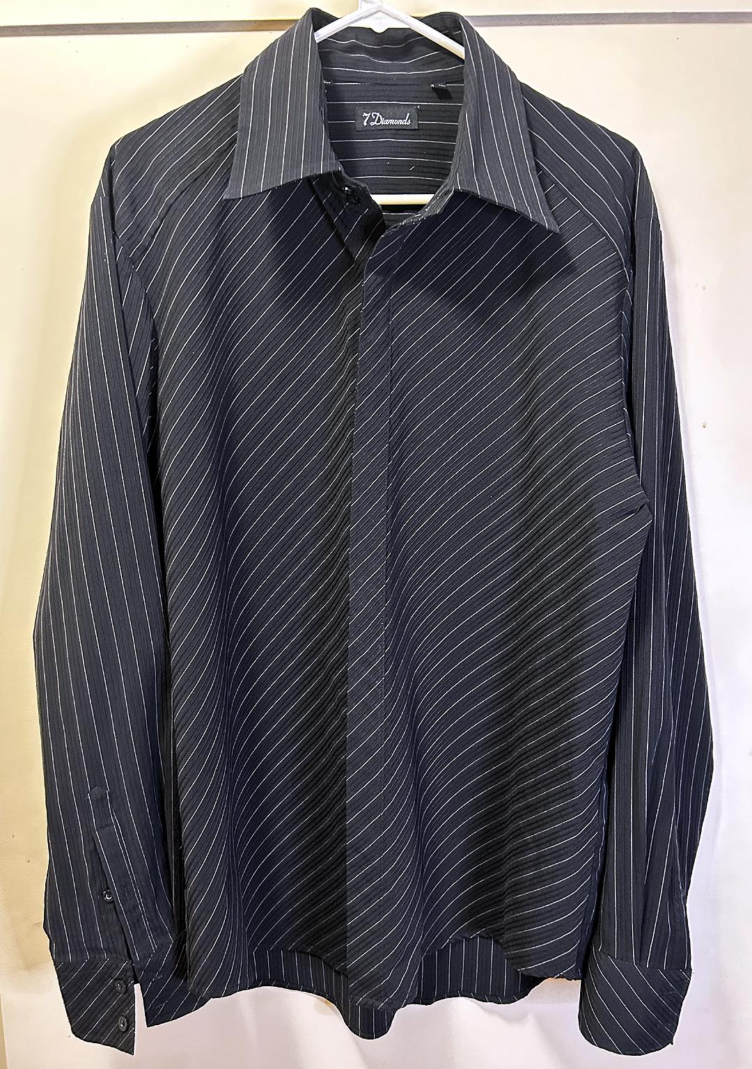 Mens Pinstripe Dress Shirt - Etsy